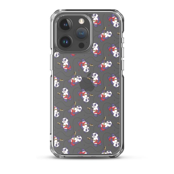 Panda Guitarist iPhone Clear Case