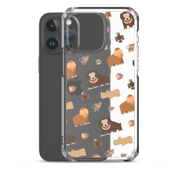 Asian Jungle Animals iPhone Clear Case