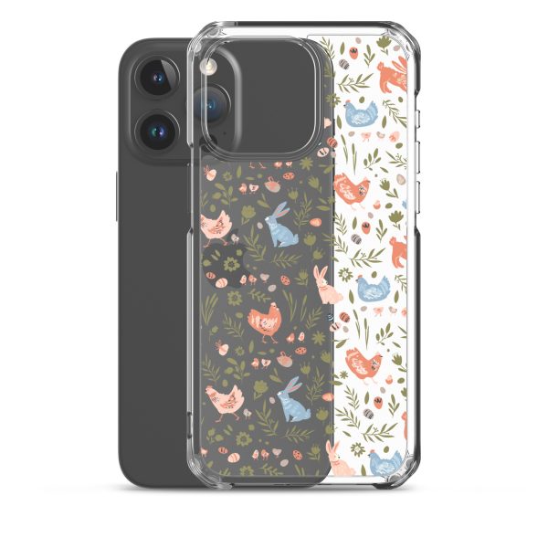 Bunnies and Hens Easter iPhone Clear Case