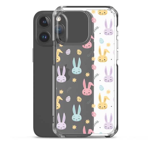 Colorful Bunnies Easter iPhone Clear Case