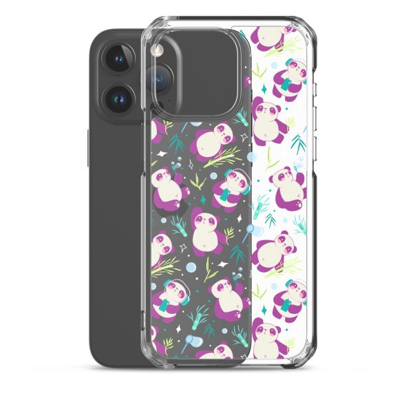 Cute Panda Bamboo iPhone Clear Case