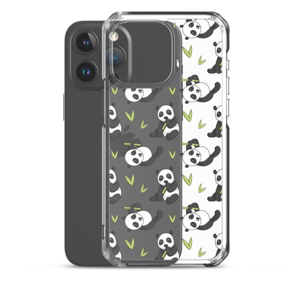 Cute Panda Bear iPhone Clear Case