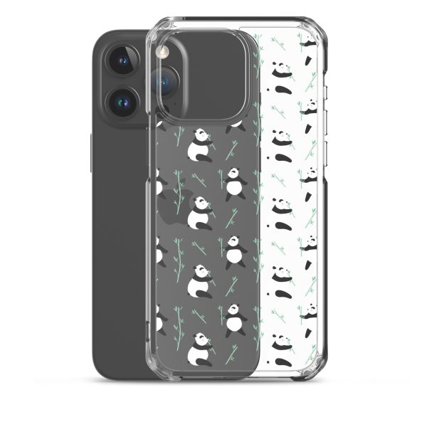 Cute Panda iPhone Clear Case
