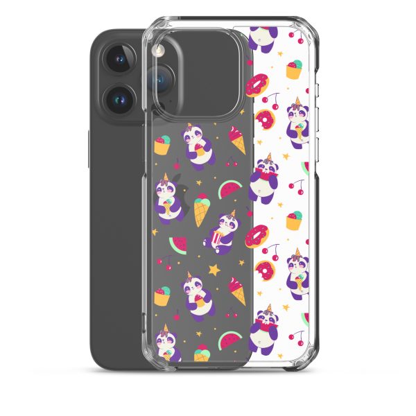 Cute Panda Sweets iPhone Clear Case
