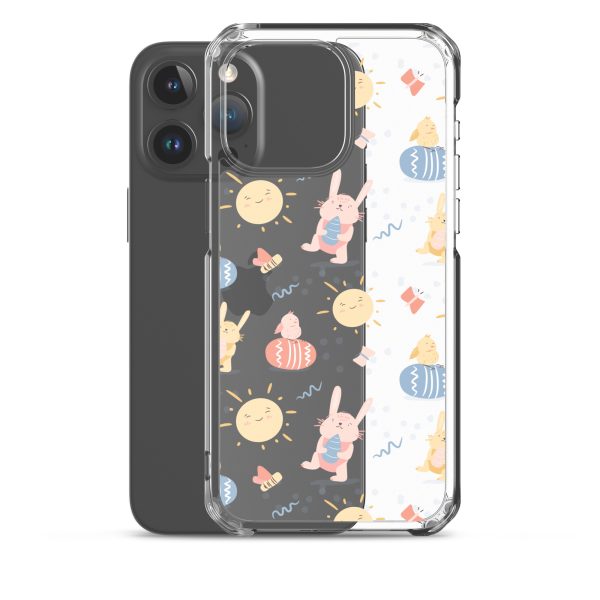 Easter Egg and Bunnies iPhone Clear Case