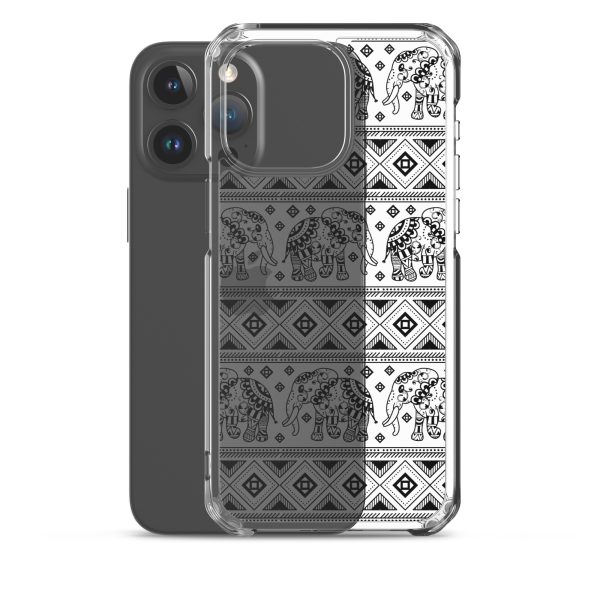 Elephant Mandala iPhone Clear Case