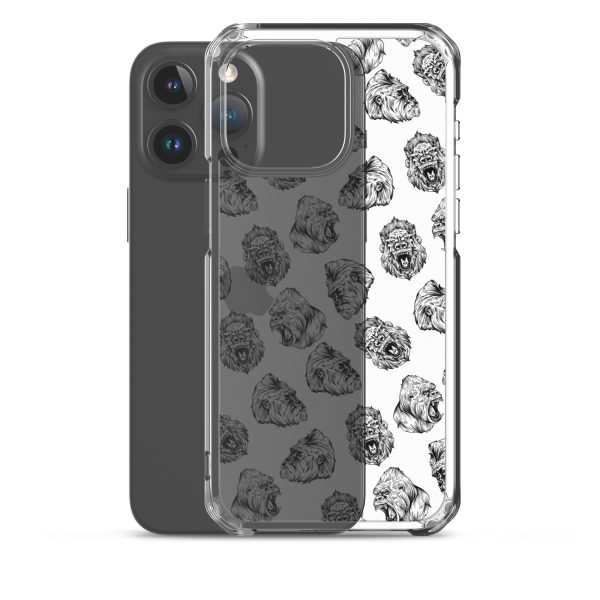 Illustrated Gorilla Seamless iPhone Clear Case