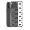 Monkey Silhouette iPhone Clear Case