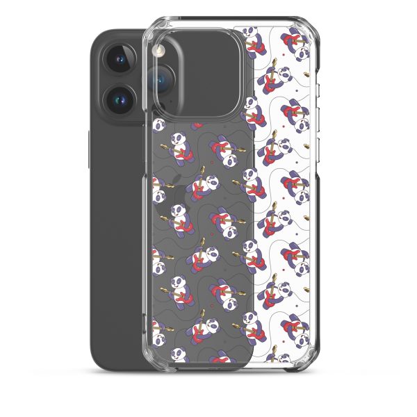 Panda Guitarist iPhone Clear Case