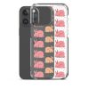 Pink Bunnies iPhone Clear Case