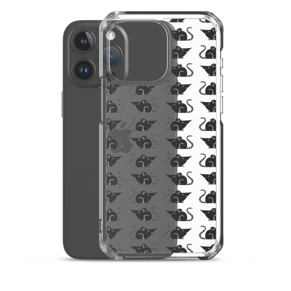 Rat Silhouette iPhone Clear Case