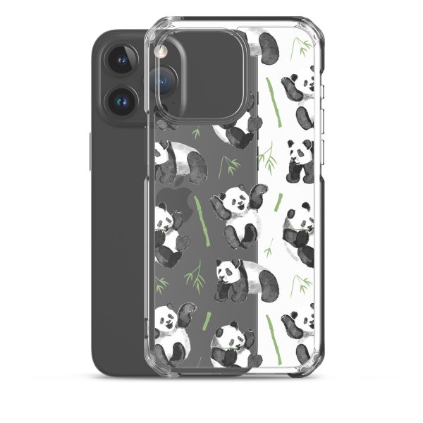 Watercolor Panda Bear iPhone Clear Case