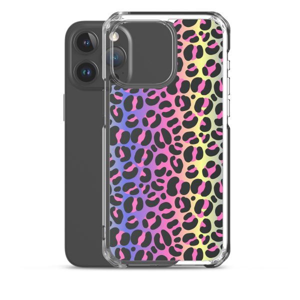 Neon Leopard iPhone Clear Case