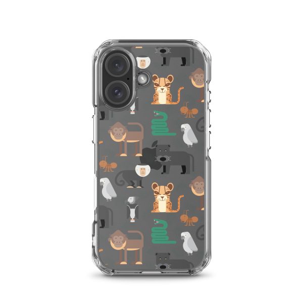 Amazon Jungle Animals iPhone Clear Case