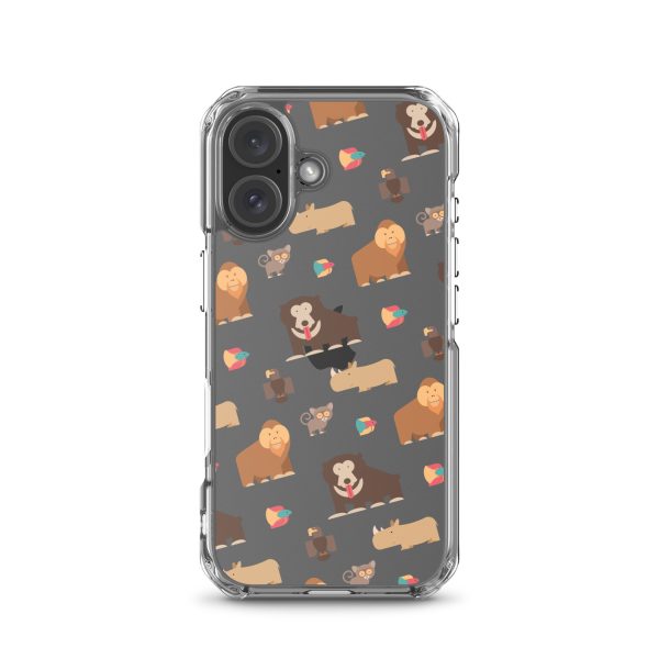 Asian Jungle Animals iPhone Clear Case