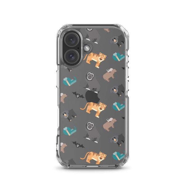 Asian Jungle Animals iPhone Clear Case