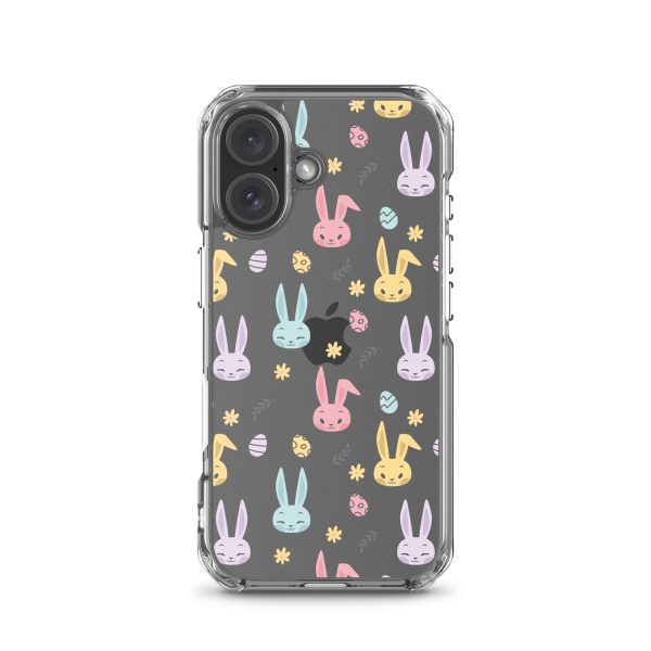 Colorful Bunnies Easter iPhone Clear Case