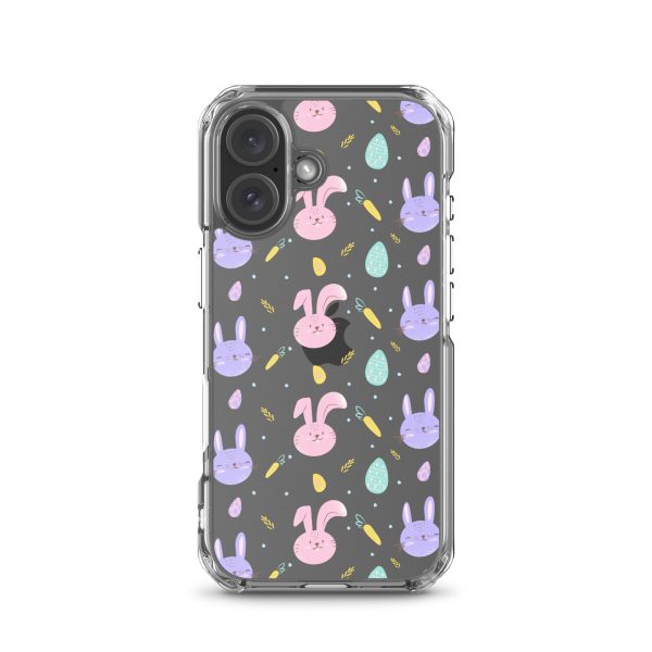 Cute Easter Bunnies iPhone Clear Case