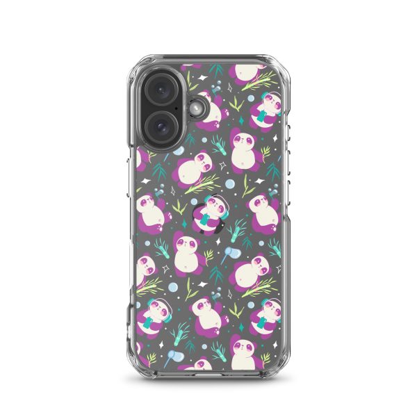 Cute Panda Bamboo iPhone Clear Case