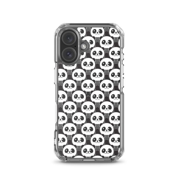 Cute Panda Bears iPhone Clear Case
