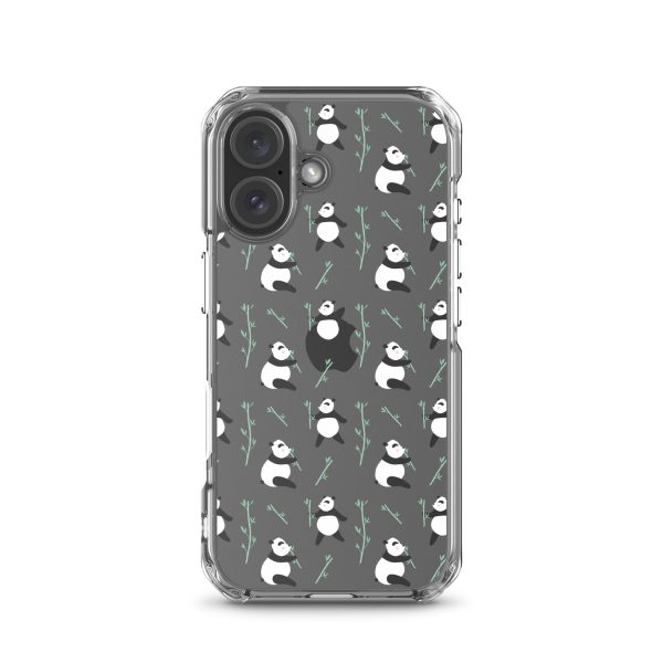 Cute Panda iPhone Clear Case