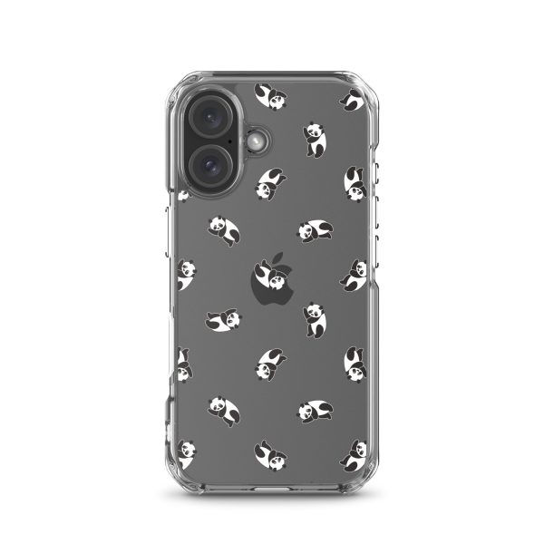 Cute Pandas iPhone Clear Case