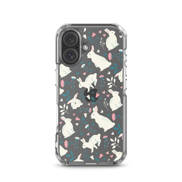 Easter Cute Rabbits iPhone Clear Case