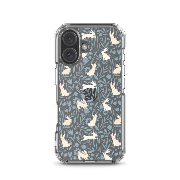 Easter Hopping Bunnies iPhone Clear Case