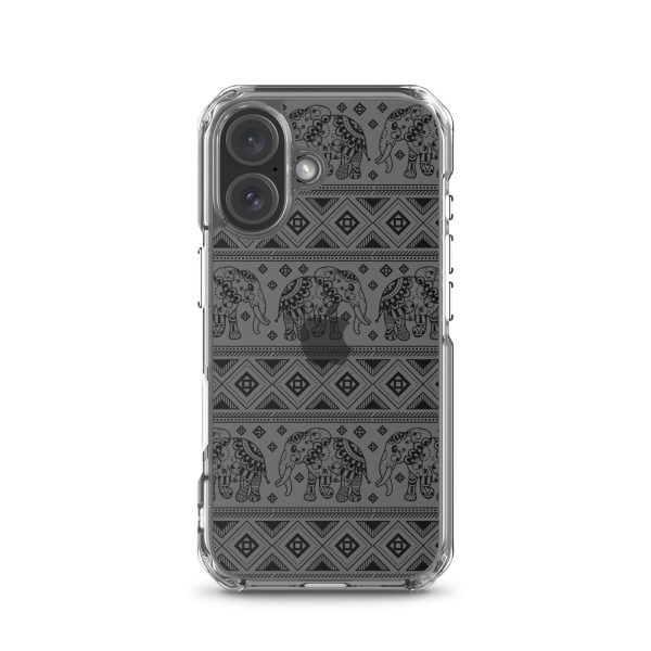 Elephant Mandala iPhone Clear Case