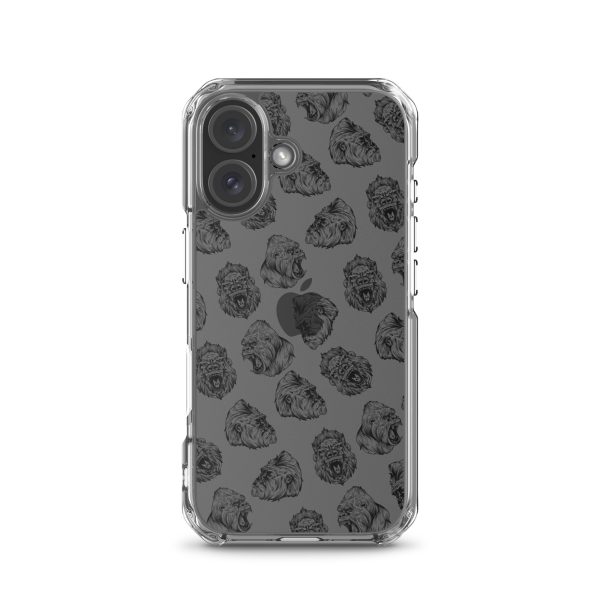 Illustrated Gorilla Seamless iPhone Clear Case