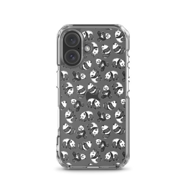 Watercolor Panda Bears iPhone Clear Case