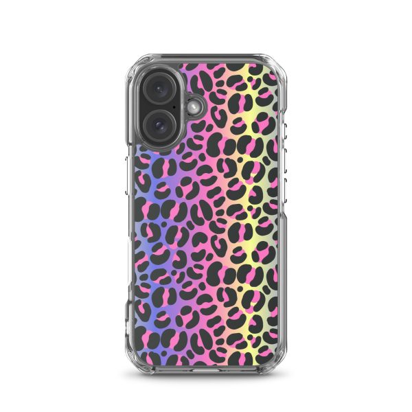 Neon Leopard iPhone Clear Case