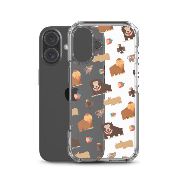 Asian Jungle Animals iPhone Clear Case