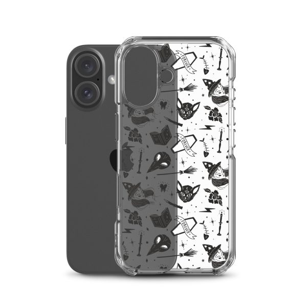 Black and White Halloween iPhone Clear Case