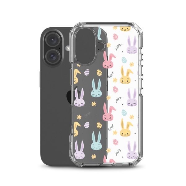 Colorful Bunnies Easter iPhone Clear Case