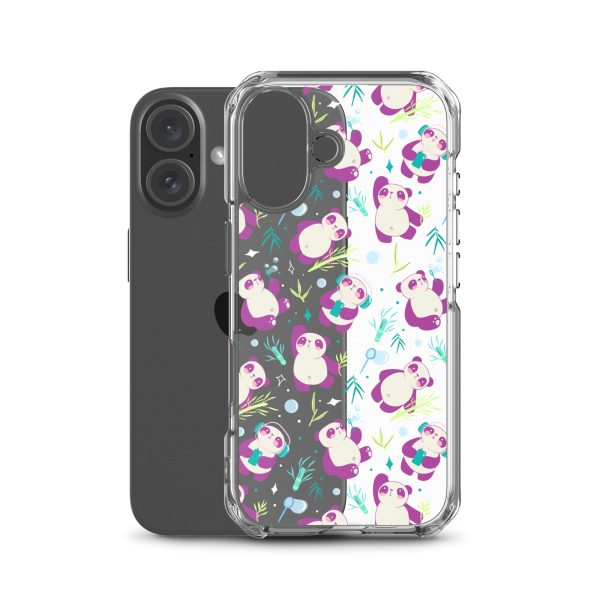 Cute Panda Bamboo iPhone Clear Case