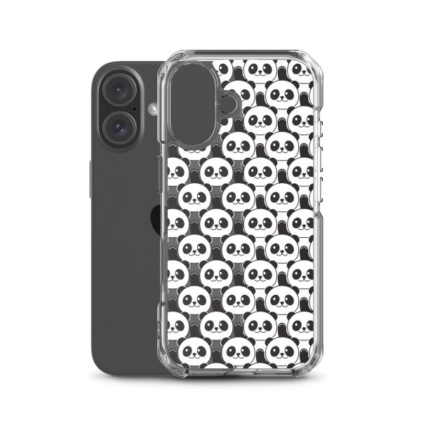 Cute Panda Bears iPhone Clear Case