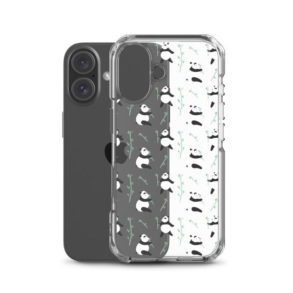 Cute Panda iPhone Clear Case