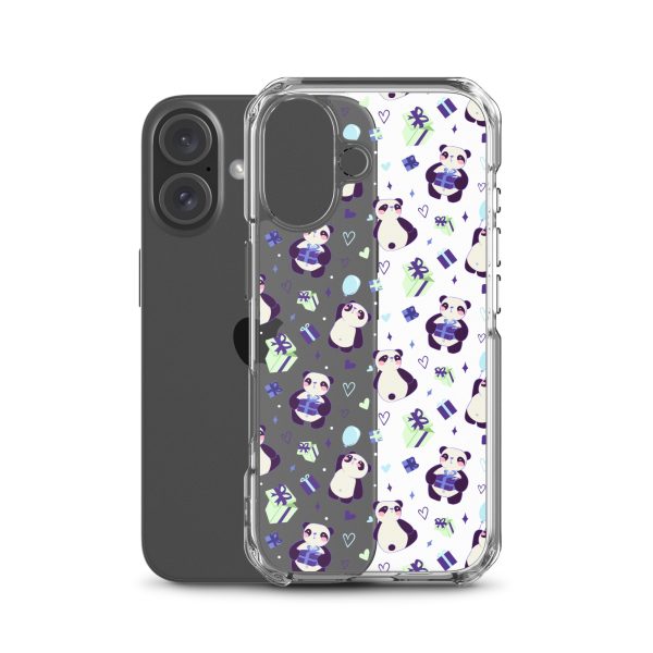 Cute Panda Presents iPhone Clear Case