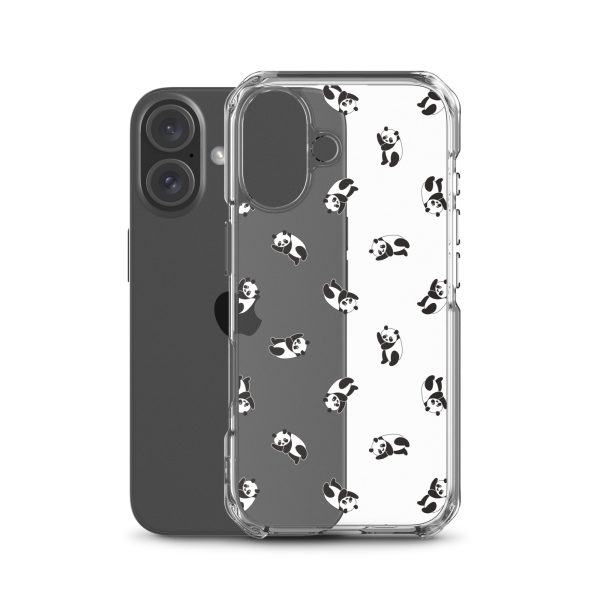 Cute Pandas iPhone Clear Case