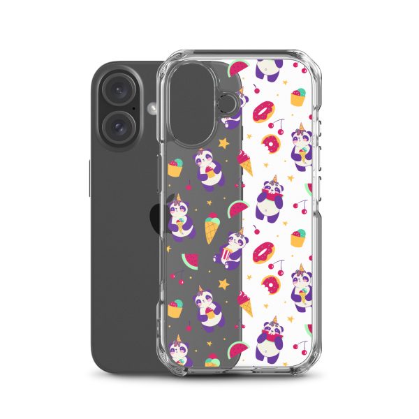 Cute Panda Sweets iPhone Clear Case