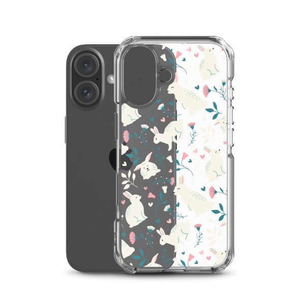 Easter Cute Rabbits iPhone Clear Case