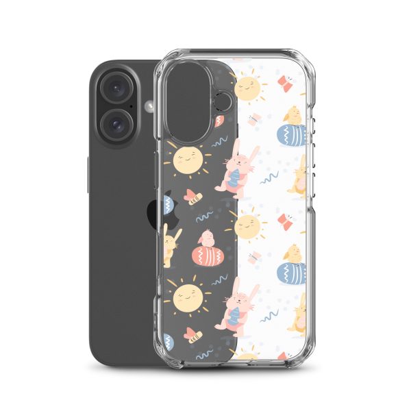 Easter Egg and Bunnies iPhone Clear Case