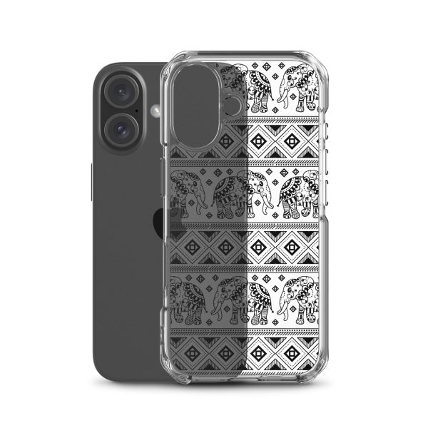 Elephant Mandala iPhone Clear Case