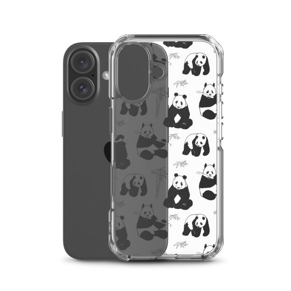 Panda Bears Bamboo iPhone Clear Case