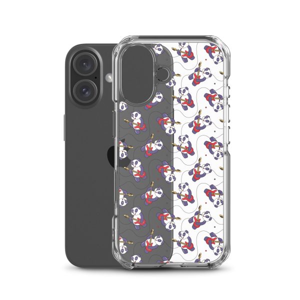 Panda Guitarist iPhone Clear Case