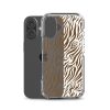 Tiger Print iPhone Clear Case