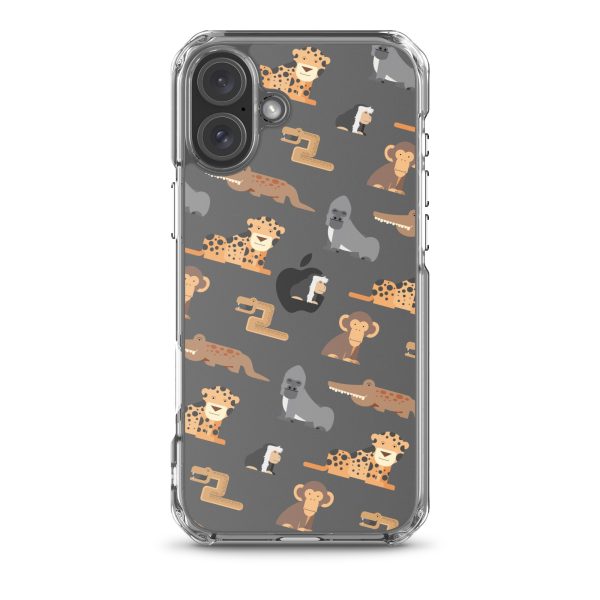 African Jungle Animals iPhone Clear Case