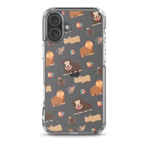 Asian Jungle Animals iPhone Clear Case