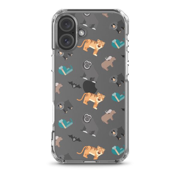 Asian Jungle Animals iPhone Clear Case